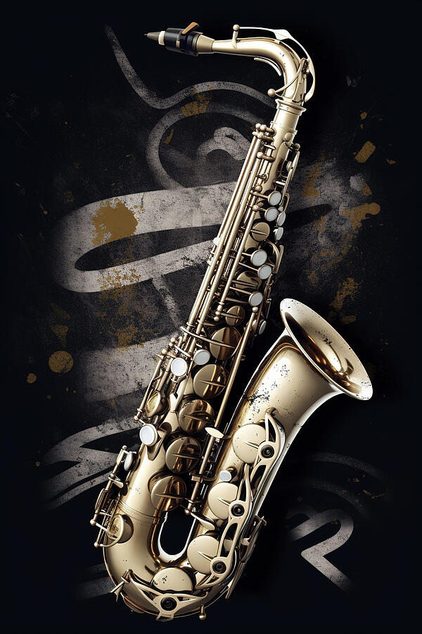 Saxophone Jazz 3 Digital Art