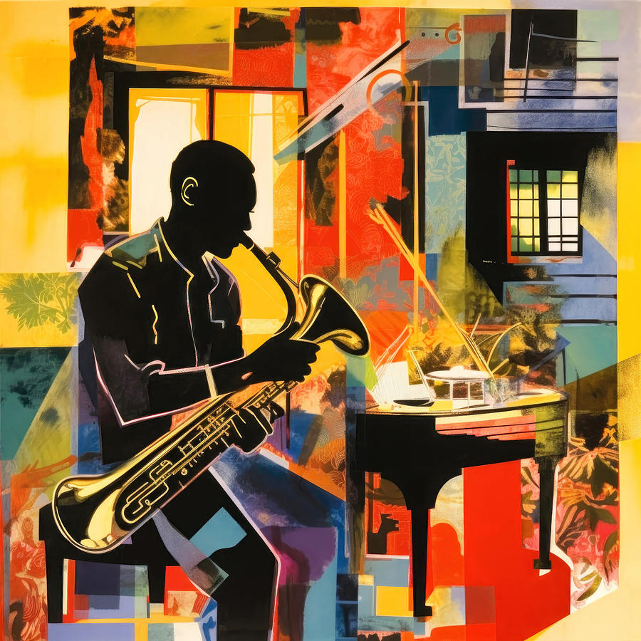 Saxophonist Digital Art by Imagine ART