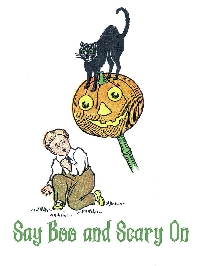 Say Boo and Scary On Digital Art by Long Shot