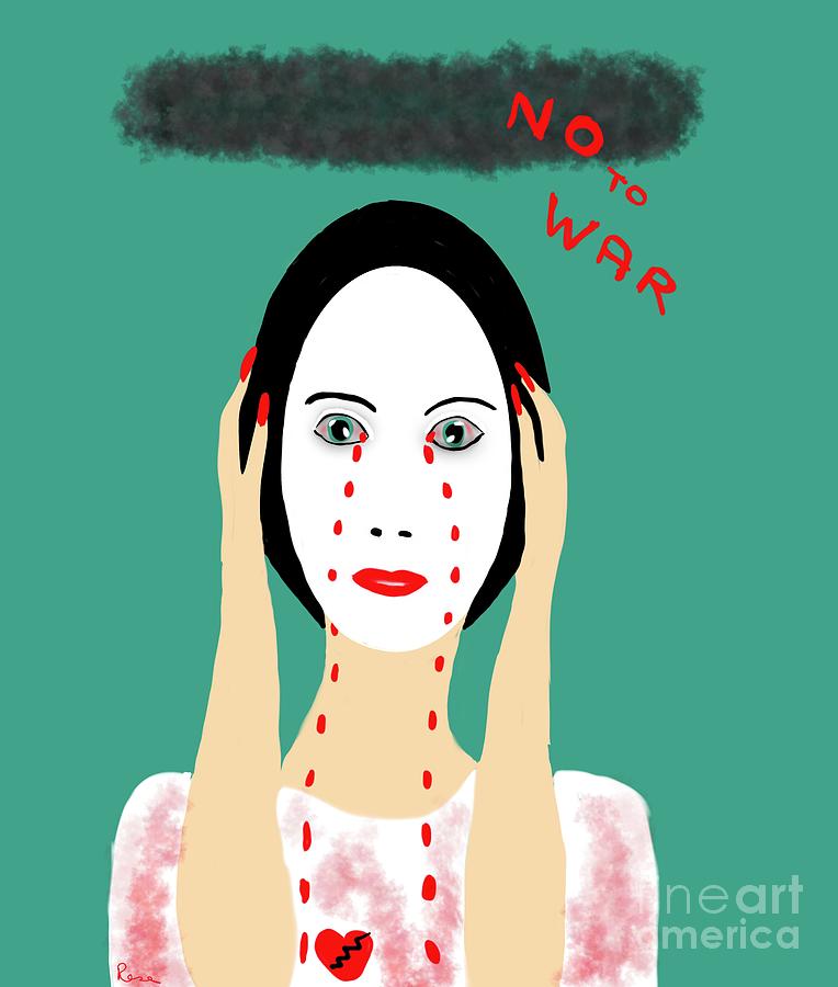 Say No To War Digital Art By Elaine Rose Hayward Fine Art America