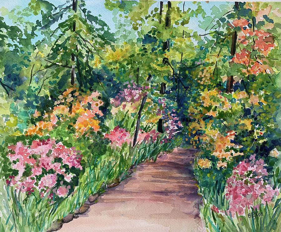 Sayen Gardens Spring Painting by Clara Sue Beym