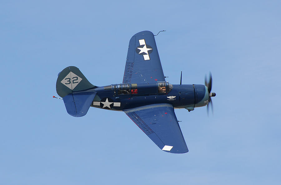 Sb2c Helldiver Photograph By Cliff Johnson Delta Photo Design Fine