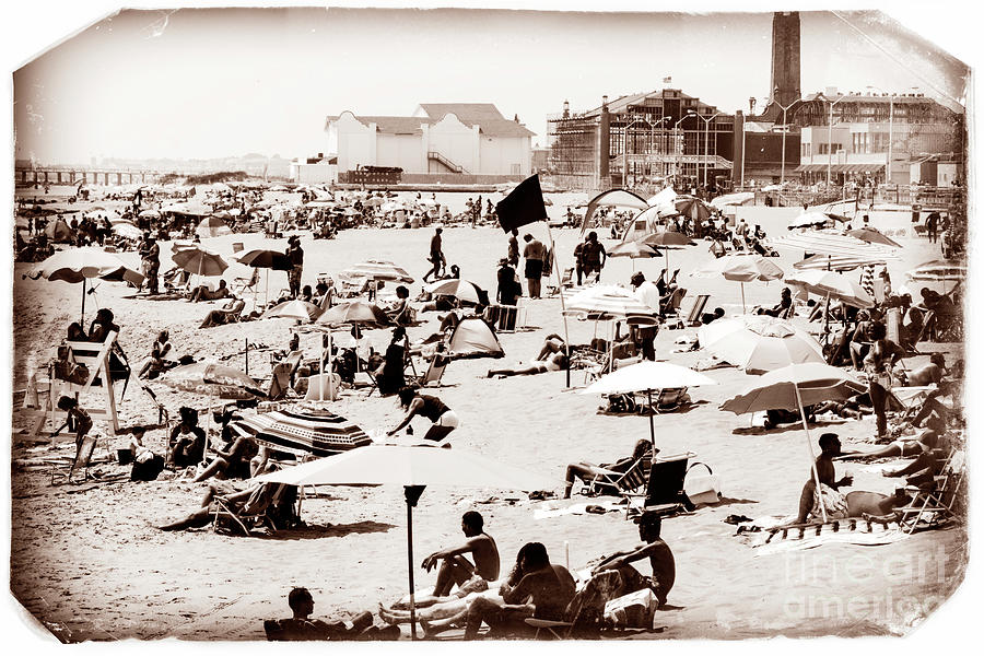 Asbury Park Beach Day in New Jersey Photograph by John Rizzuto