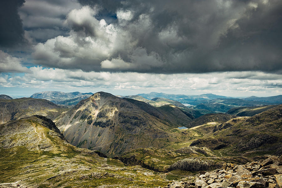 Scafell Pike summit view Photograph by © Peter Lourenco