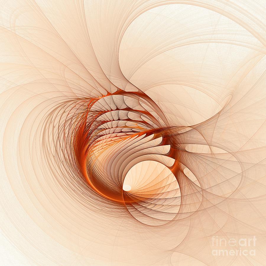 Scalloped Spirals Digital Art