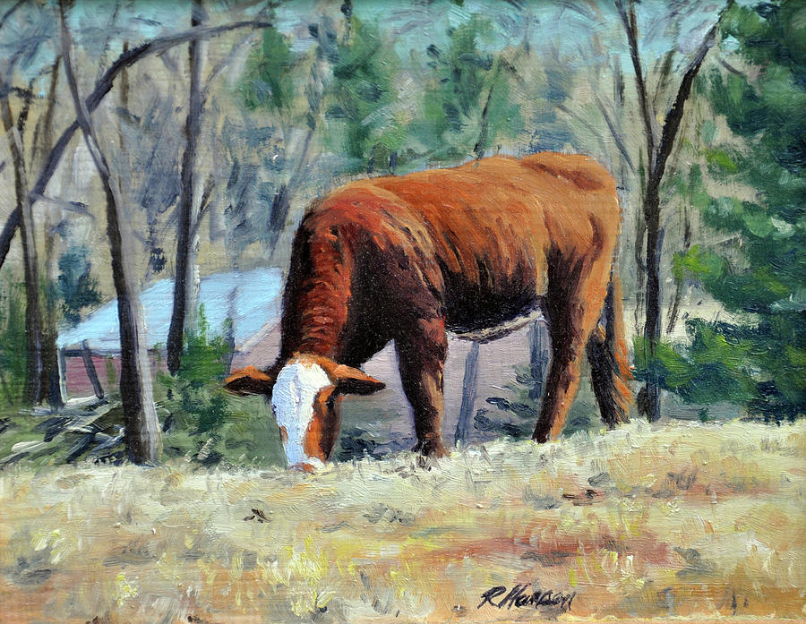 Scandia Cow Painting by Rick Hansen