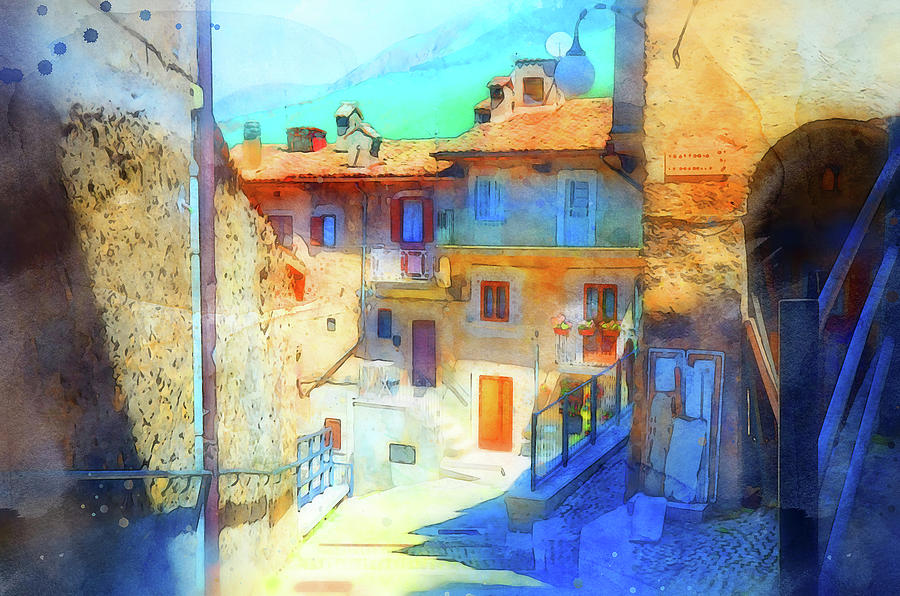Scanno, Italy - 07 Painting by AM FineArtPrints