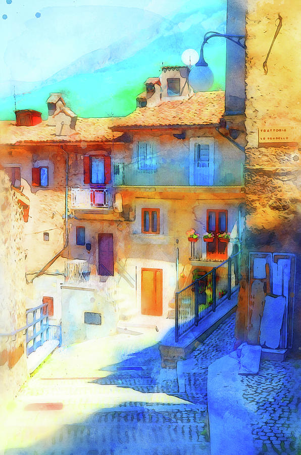 Scanno, Italy - 08 Painting by AM FineArtPrints