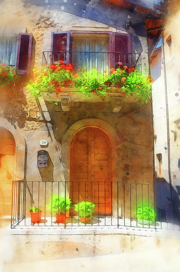 Scanno, Italy - 12 Painting by AM FineArtPrints