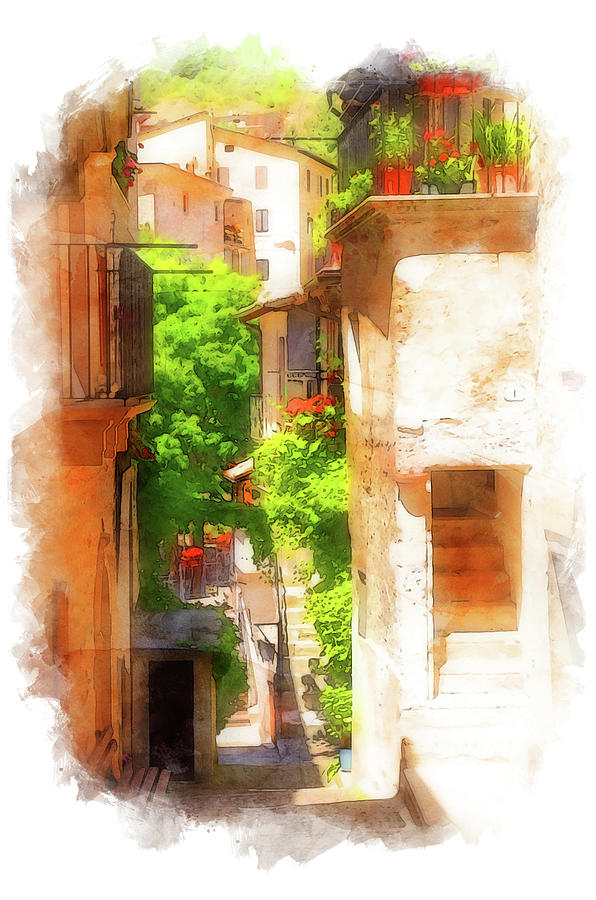 Scanno, Italy - 17 Painting by AM FineArtPrints