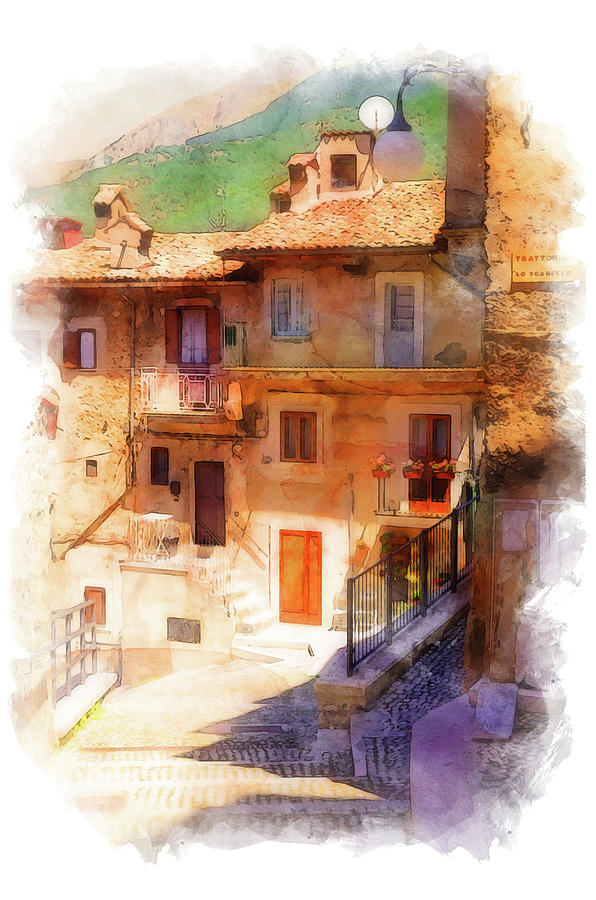 Scanno, Italy - 18 Painting by AM FineArtPrints