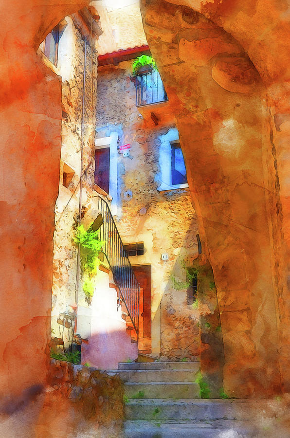 Scanno, Italy - 19 Painting by AM FineArtPrints