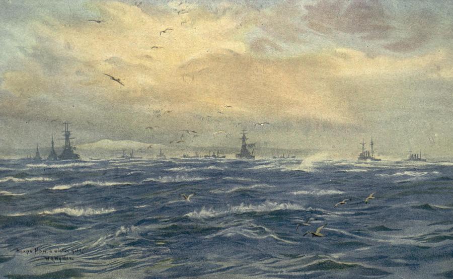 Scapa Flow Painting by William Wyllie - Fine Art America