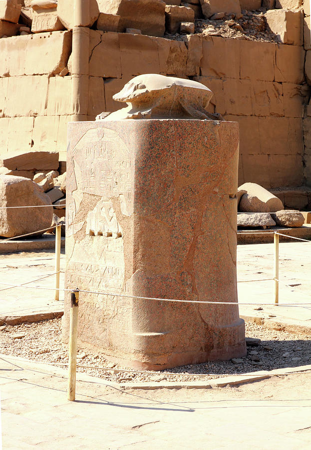 Scarabaeus Monument In Karnak Temple Photograph by Mikhail Kokhanchikov