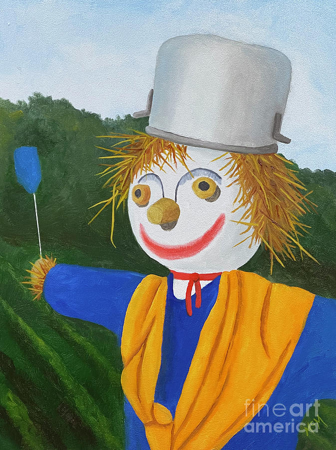 Scarecrow, Aintshe pretty Painting by Garry McMichael
