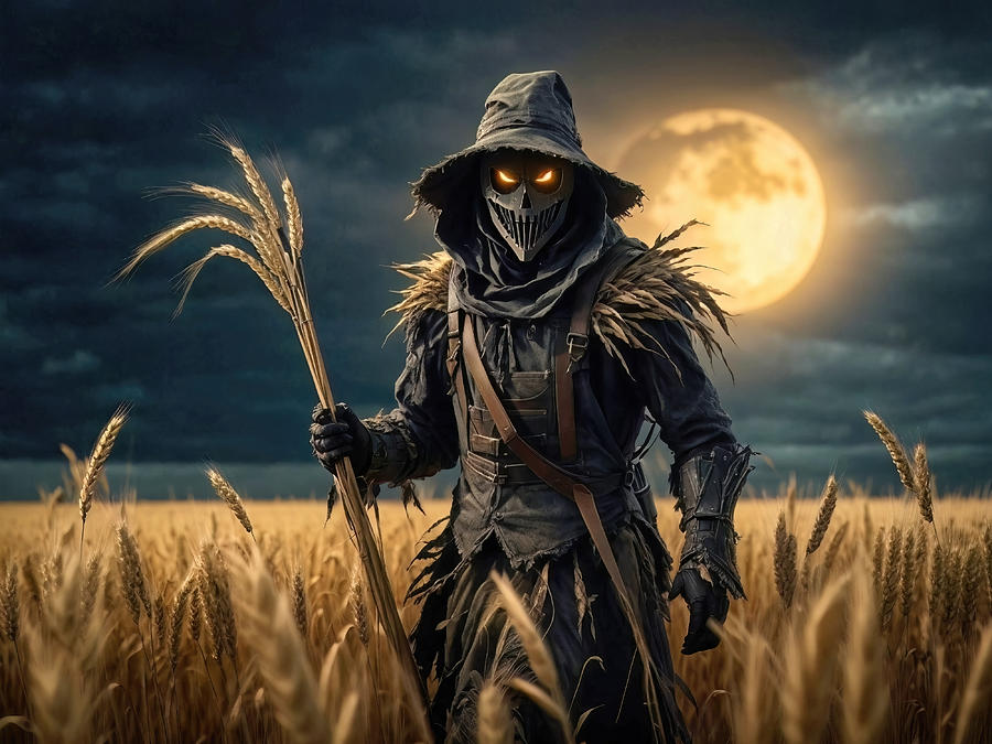Scarecrow Digital Art by Grant Glendinning