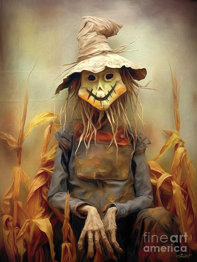 Scarecrow Digital Art by Jutta Maria Pusl