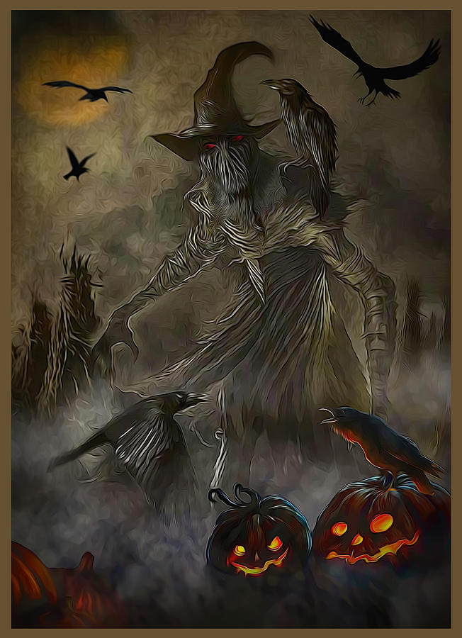 Scarecrow Digital Art by Rick Fisk