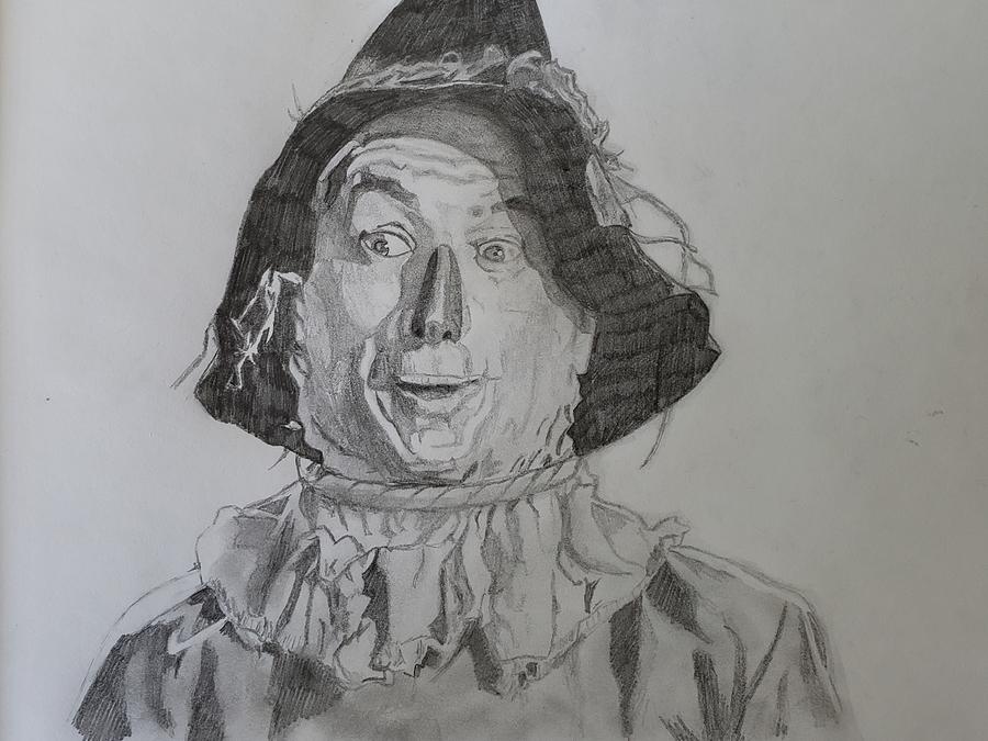 wizard of oz scarecrow drawing