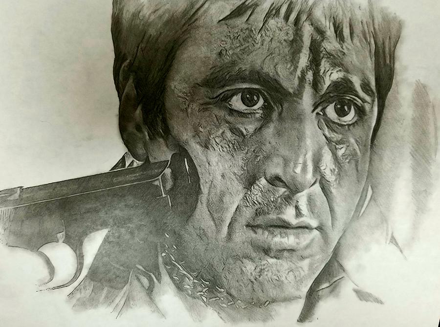 Scarface Drawing by Eric Aleman Fine Art America