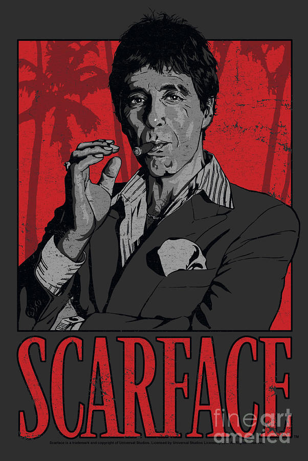 Scarface Tony Smoke Digital Art by Ethan Brock | Pixels