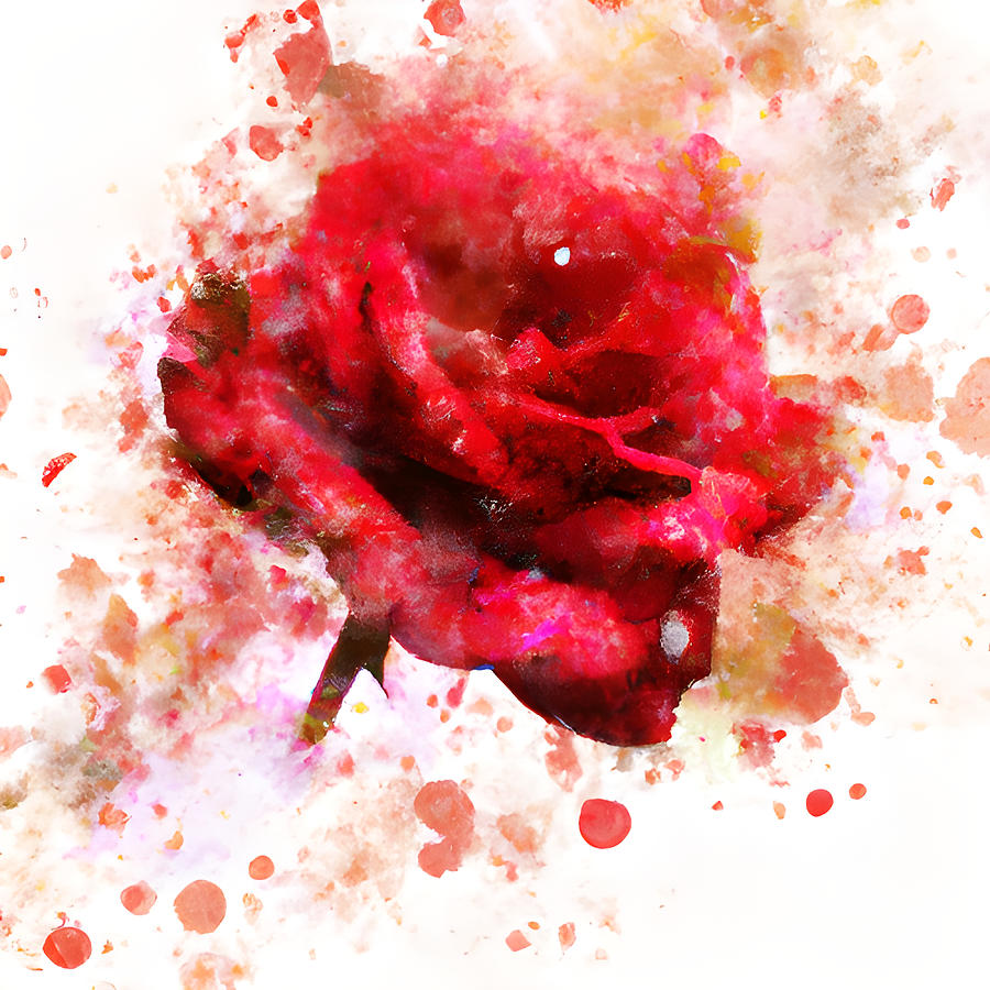 Scarlet Serenade Digital Art by Amalia Suruceanu