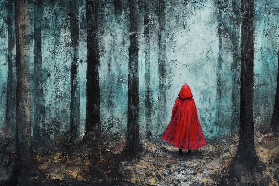 Scarlet Solitude in the Forest Digital Art by Matthias Hauser Scarlet Solitude in the Forest Digital Art by Matthias Hauser