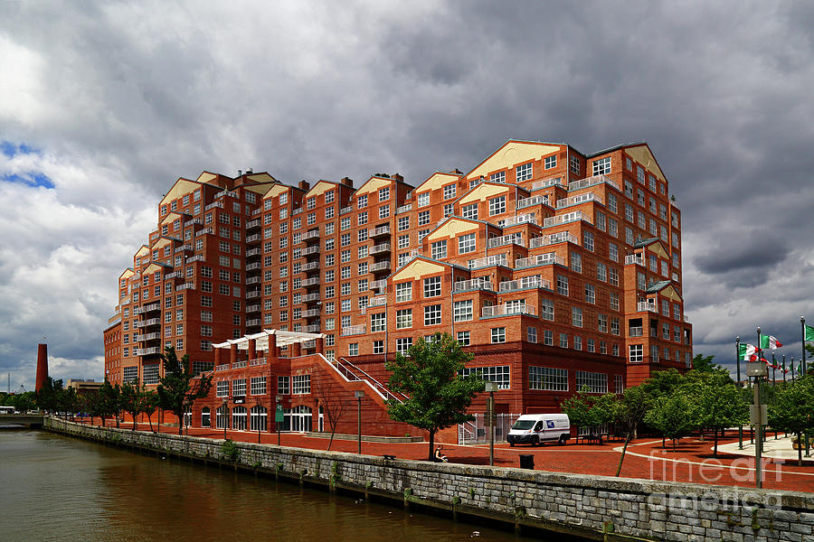 Scarlett Place Condominiums building Baltimore Photograph by James Brunker