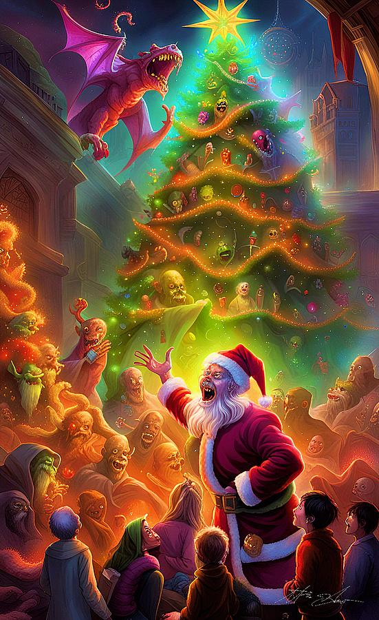 Scary Christmas 55 Digital Art by Steven Harris - Fine Art America