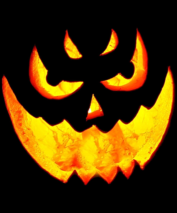 Scary Glowing Pumpkin Halloween Costume Digital Art by Flippin Sweet Gear