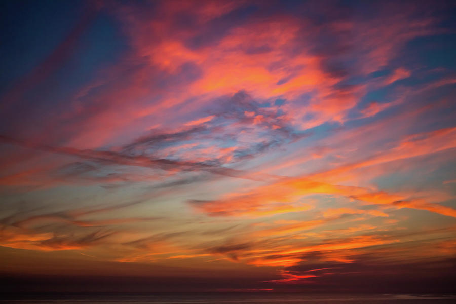 Scattered Clouds During Late Sunset Photograph by Will Cadena | Fine ...