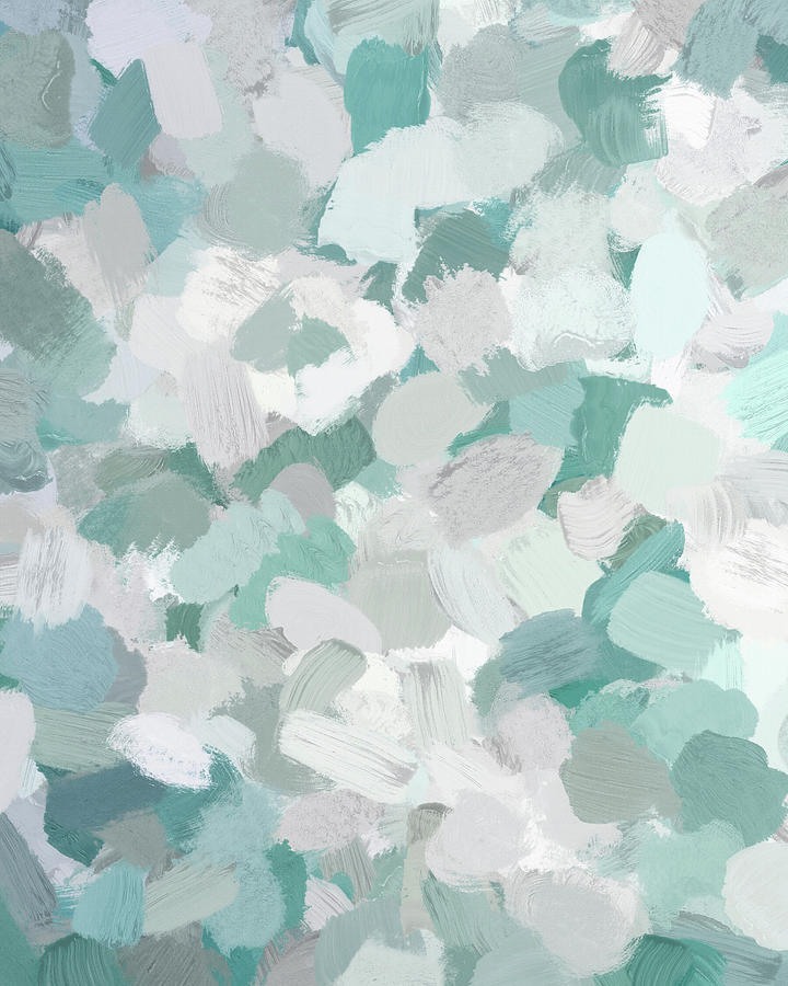 Scattered Seaglass I Painting by Rachel Elise