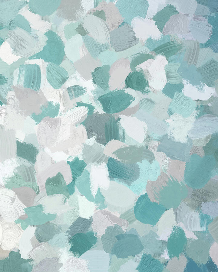 Scattered Seaglass II Painting by Rachel Elise
