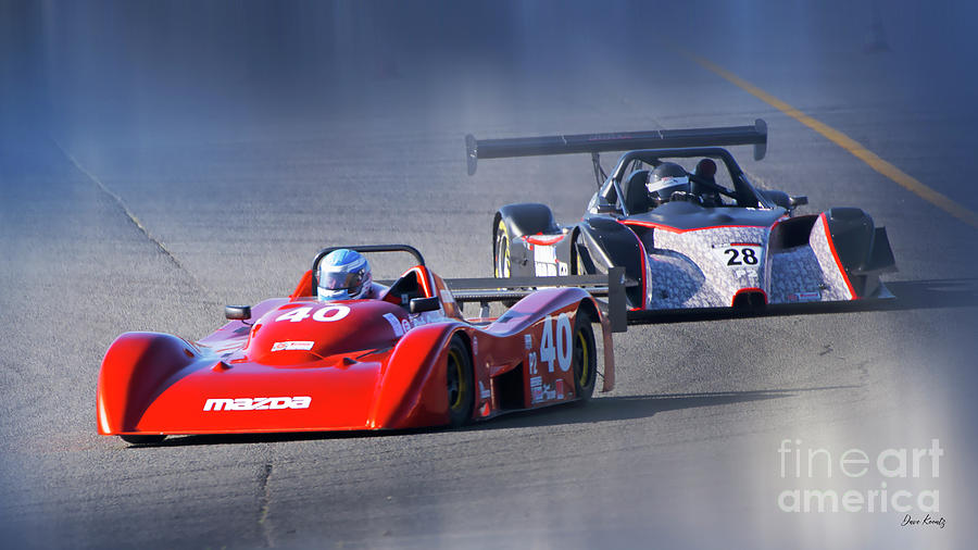 SCCA P2 Prototype Race Cars Photograph by Dave Koontz