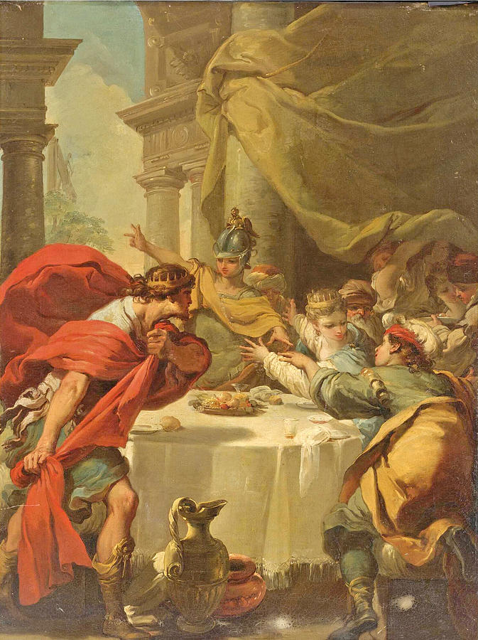 Scene at a Classical Banquet Painting by Gaetano Gandolfi