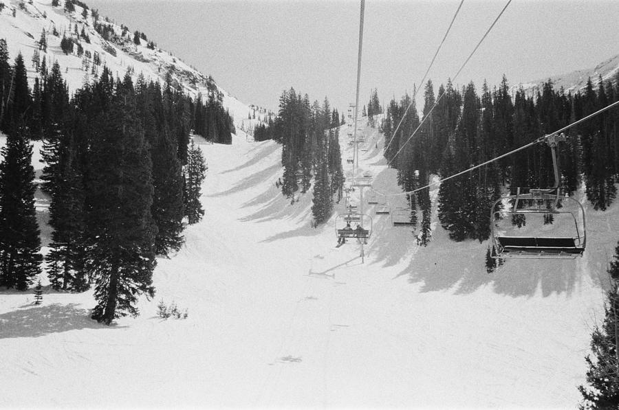 Scene From a Ski Lift Photograph by Sarah Balch - Fine Art America