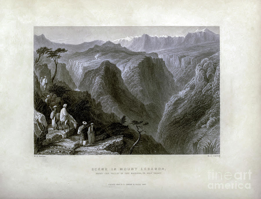 Scene in Mount Lebanon t1 Photograph by Historic illustrations