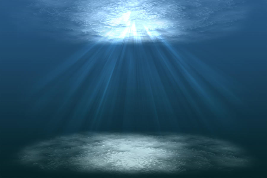 Scene Of A Beautiful Under Water World With Sunrays Photograph by IttoIlmatar