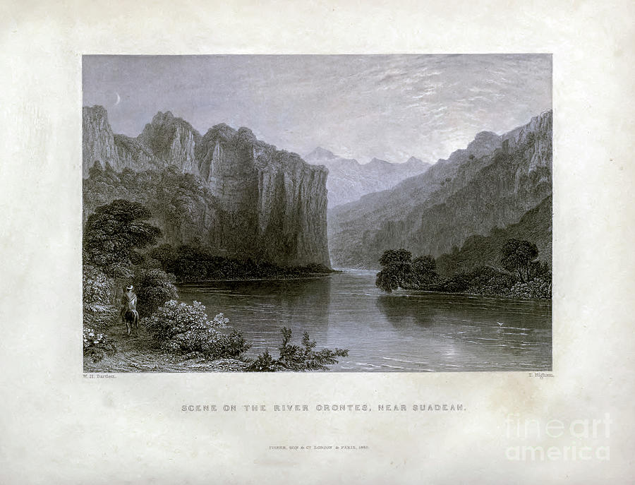 Scene on the River Orontes, Near Suadeah t1 Photograph by Historic illustrations