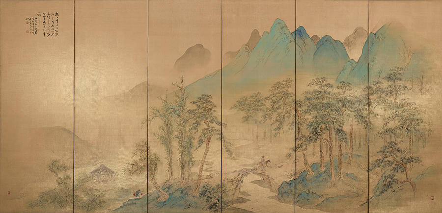 Scenery In Spring And Autumn Painting By Hashimoto Kansetsu - Fine Art 