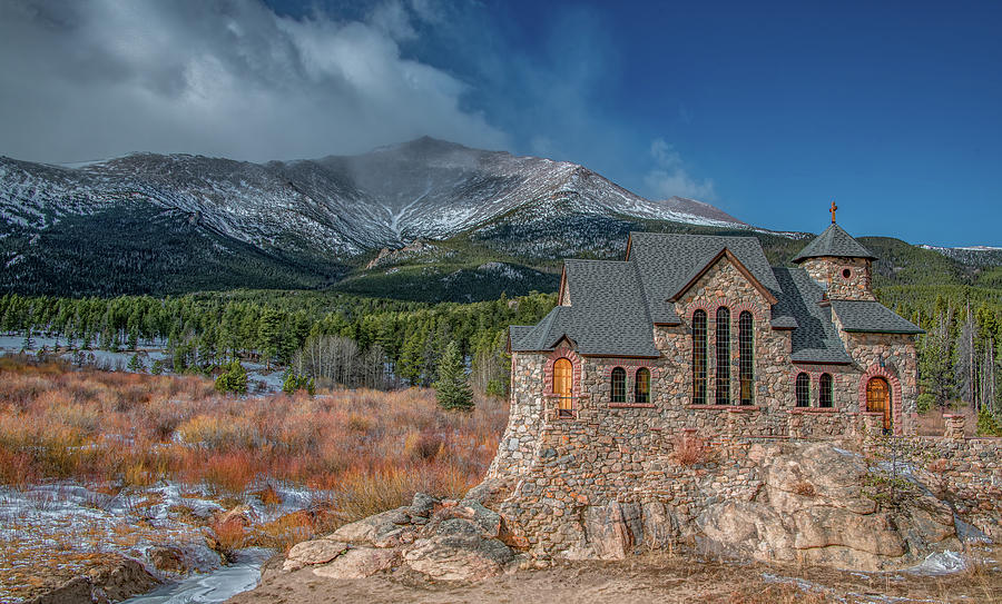 Scenic Chapel on the Rock, Estes Park Photograph by Marcy Wielfaert