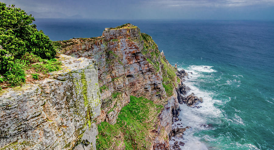 Scenic Cliffs of South Africas Cape Point Photograph by Marcy Wielfaert