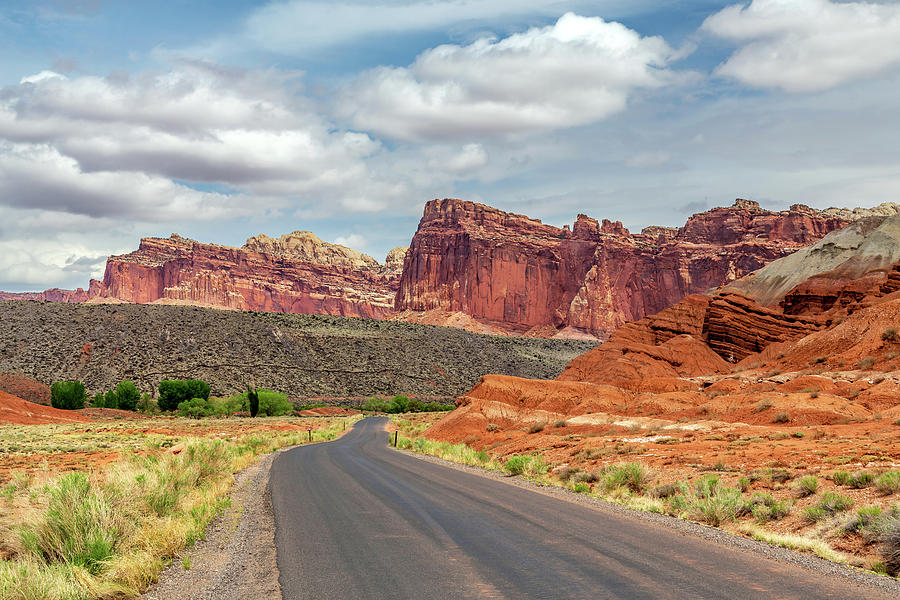 Scenic Drive In The Desert Of Capitol Reef Photograph by Pierre Leclerc Photography