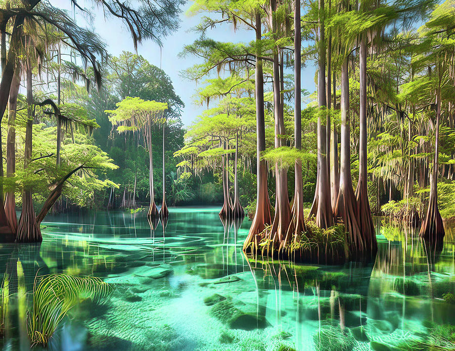 Scenic Florida Springs Digital Art by HH Photography of Florida