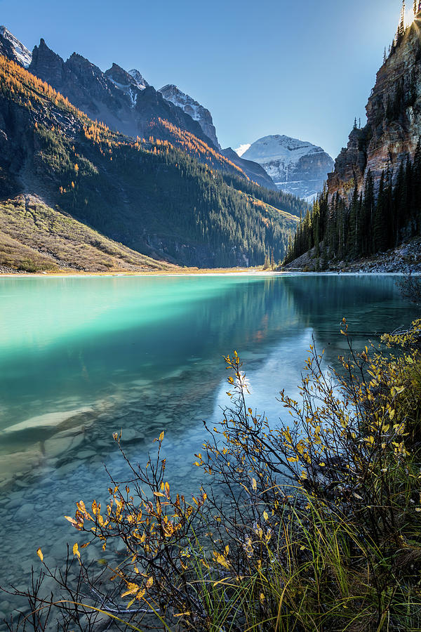 Scenic Lake Louise In Banff National Park Photograph