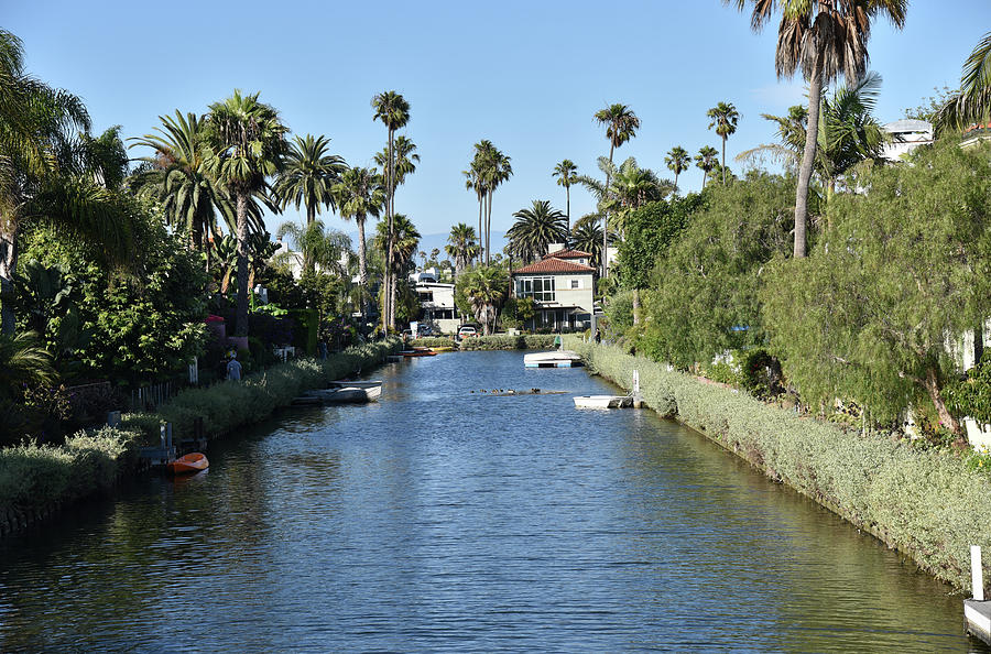 Scenic Landscape of the Venice Canals Photograph by Mark Stout