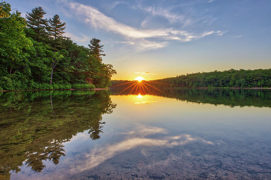 Scenic Massachusetts Walden Pond Photograph by Juergen Roth