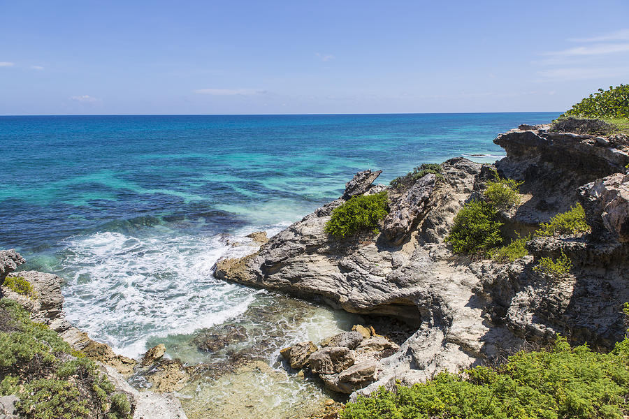 Scenic ocean view on Isla Mujeres. Photograph by Pam McLean