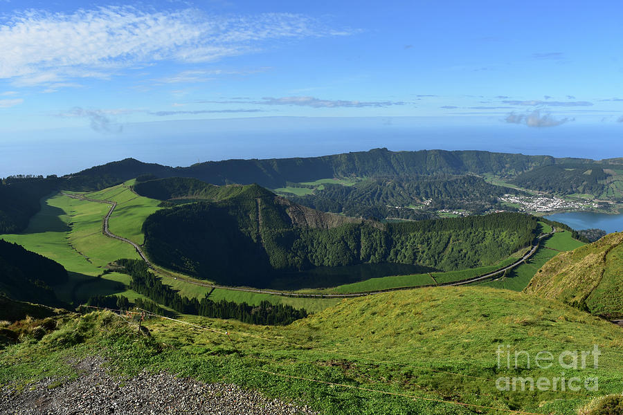 Scenic Sete Cidades Caldeira on Sao Miguel Photograph by DejaVu Designs ...