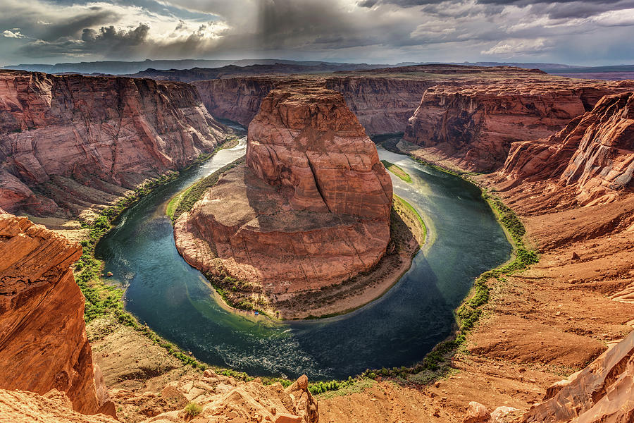 Scenic view inside Horseshoe Bend Photograph by Pierre Leclerc Photography